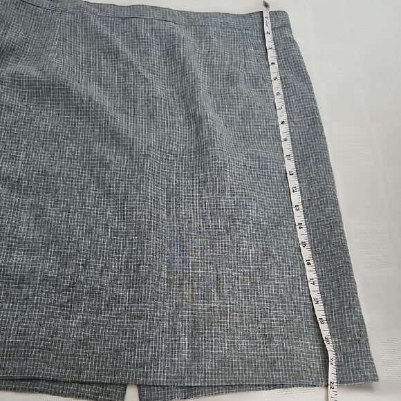 Gray Mini Pencil Skirt for Work - Picture 5 of 16